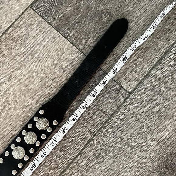 Indian Chief Black Belt, Punk, Rock, Native American Chief Head 36” - Picture 7 of 8